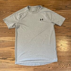 Under Armour Mens Tech Tee 2.0 Short Sleeve T-Shirt Activewear Light Gray SIZE S